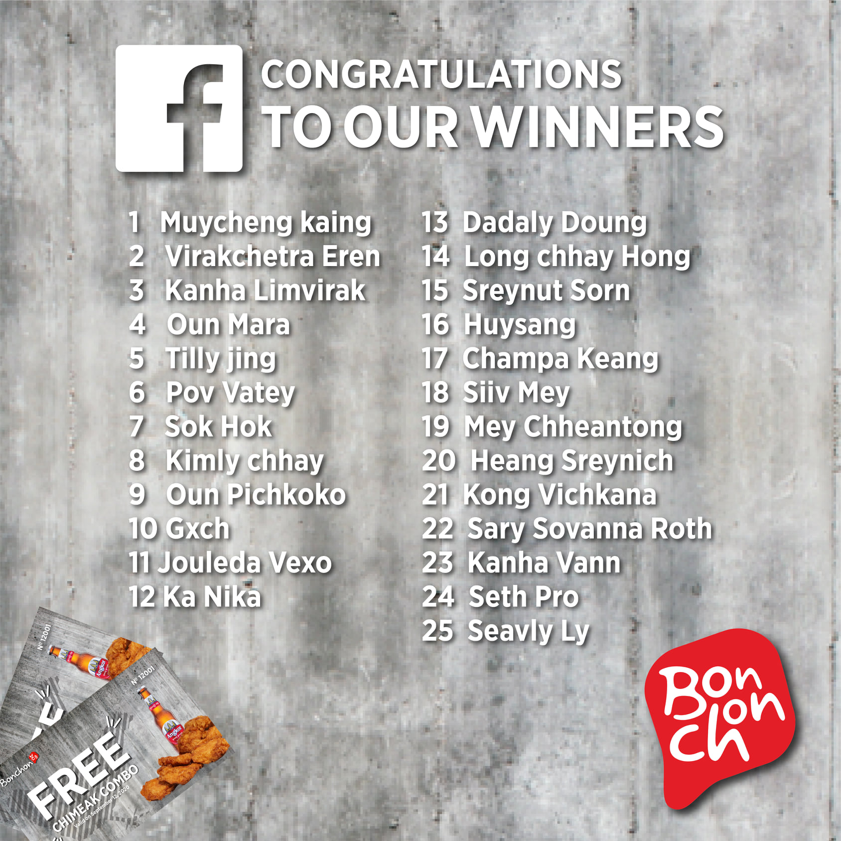 Congratulations to Our Winners