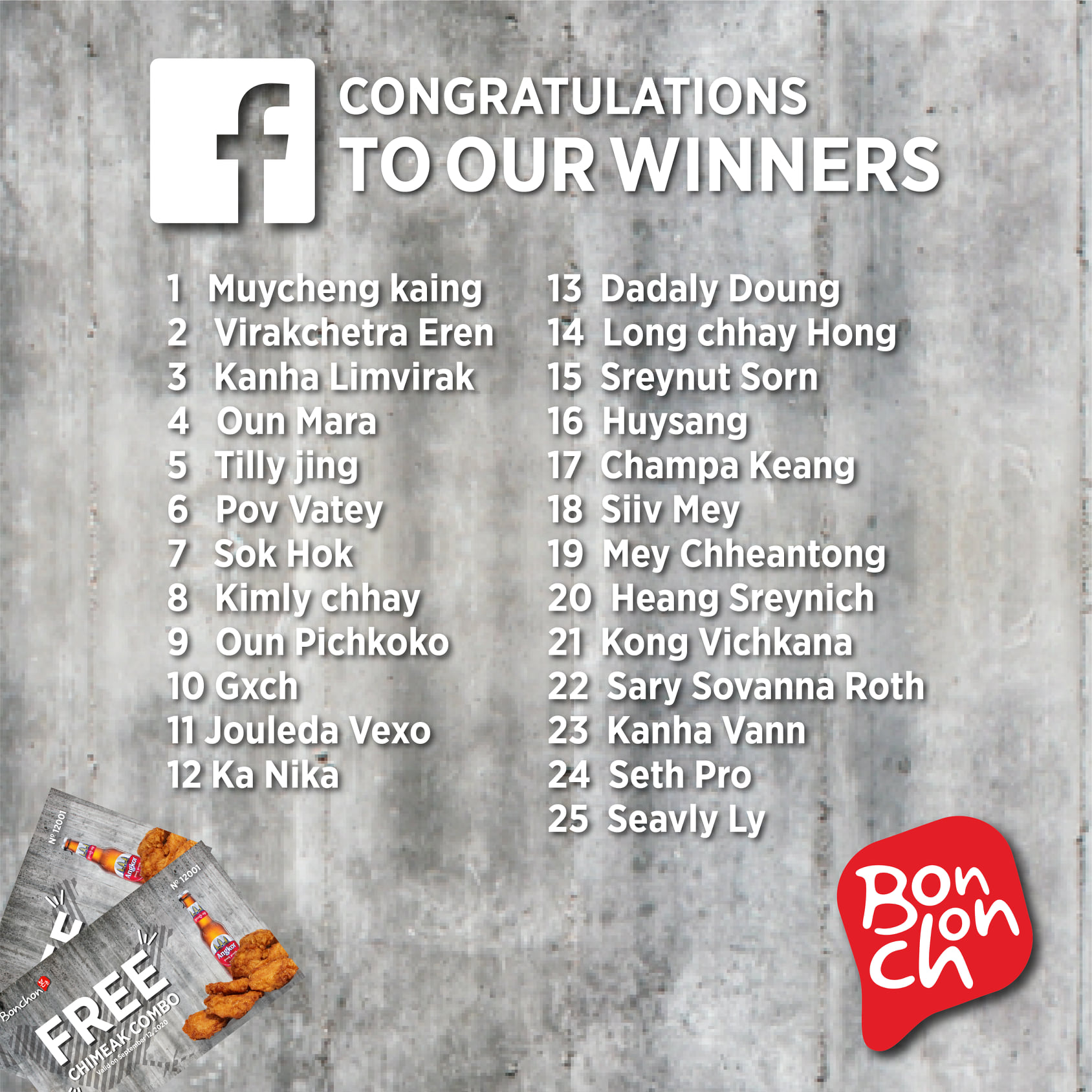 Congratulations to Our Winners
