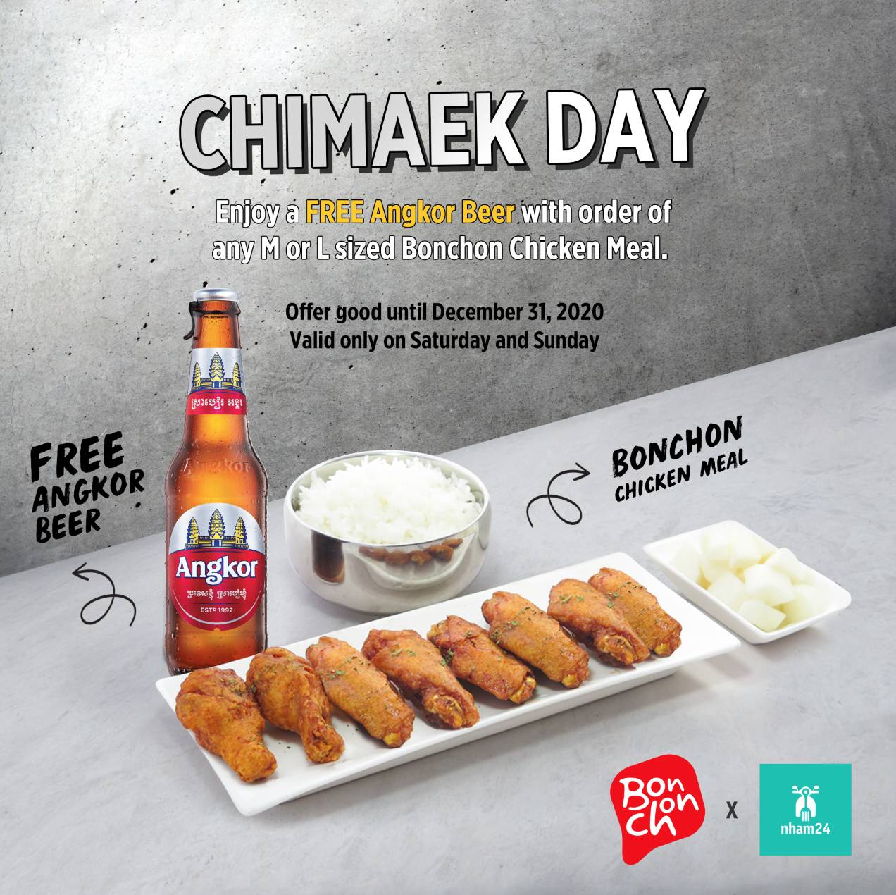 Chimaek Day Enjoy a Free Angkor Beer