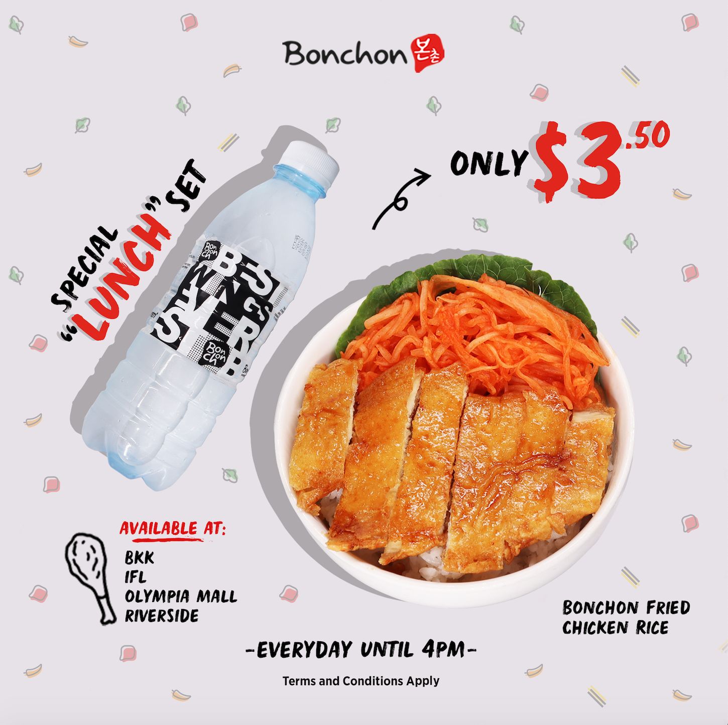Special Lunch Set Only $3.50