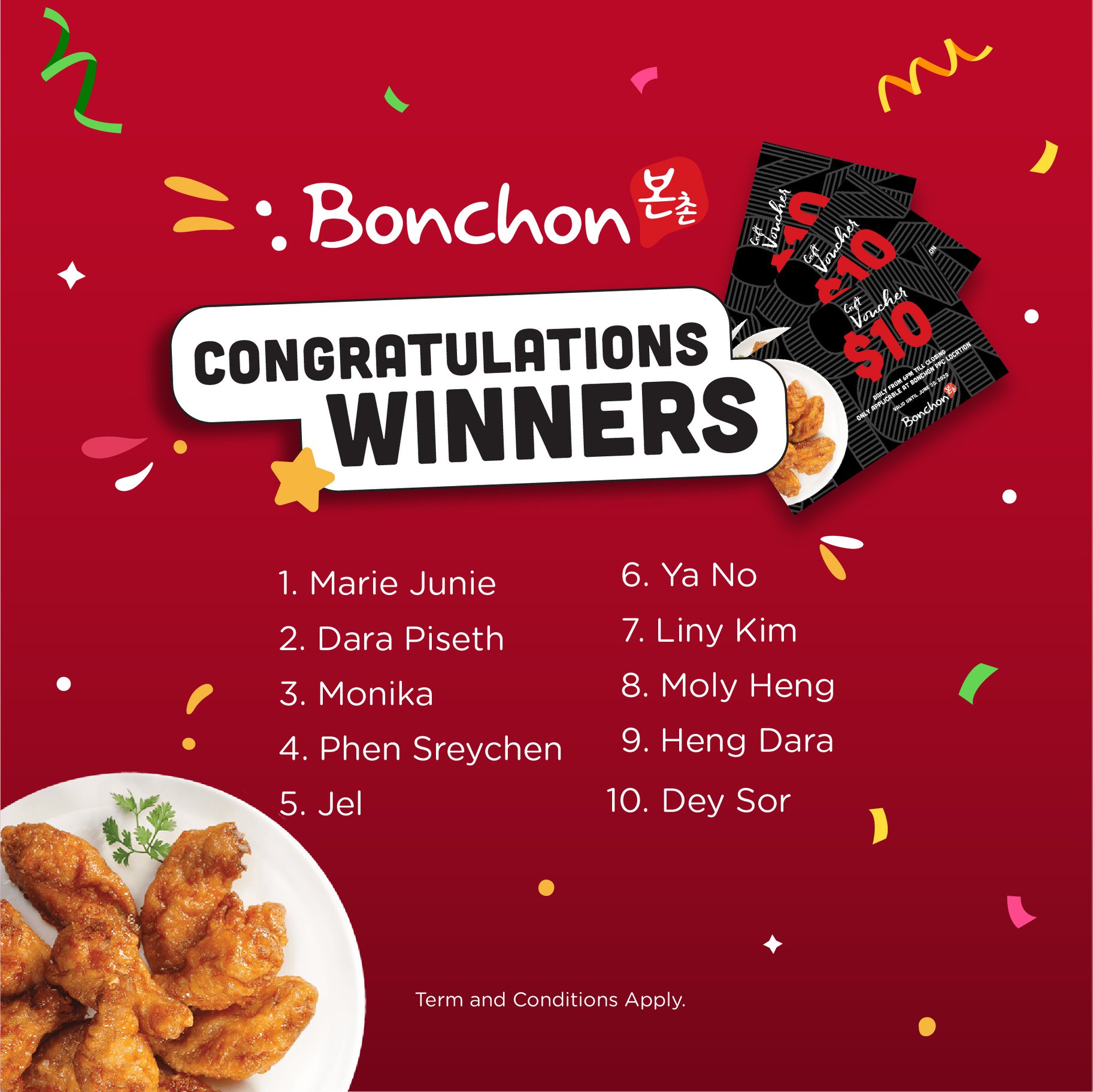 Congratulations Winners